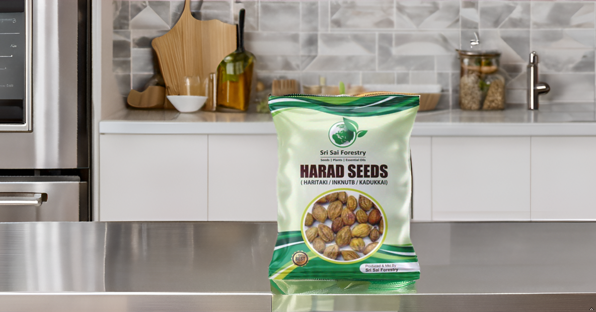 Organic Badi Harad Seeds (Haritaki | Kadukkai | Karakkaya | Terminalia Chebula | Ink Nut Seeds SRI SAI FORESTRY