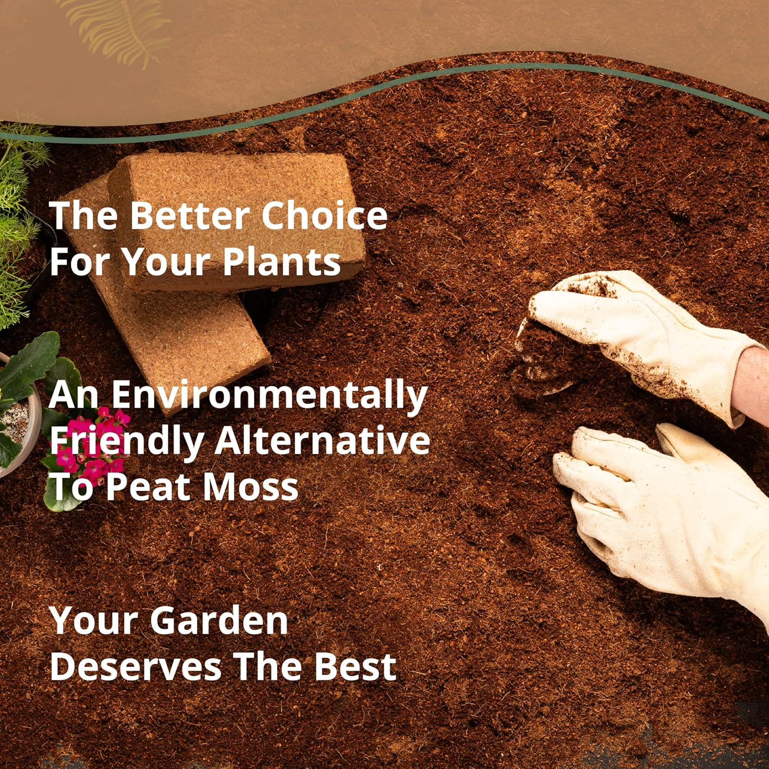 Cocopeat Growing Medium Ready-to-Use Potting Mix for Seedlings & Potted Plants SRI SAI FORESTRY