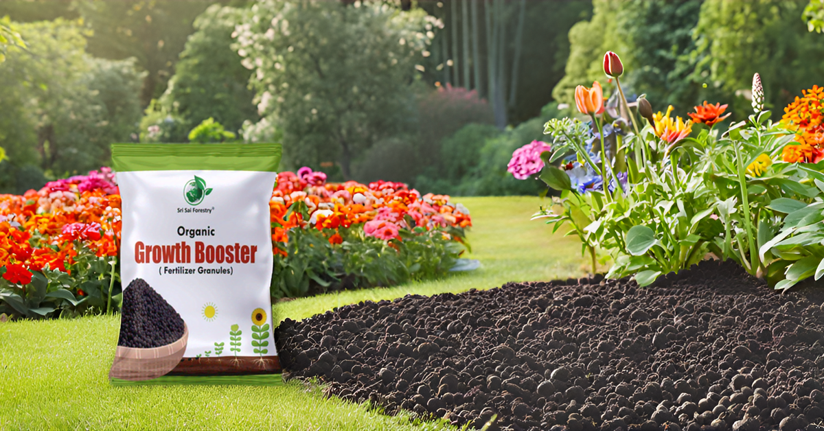 Growth Booster Fertilizer Granules – All-in-One Plant Food for Indoor & Outdoor Gardens, Enhances Flowers, Fruits, Veggies & Herbs SRI SAI FORESTRY