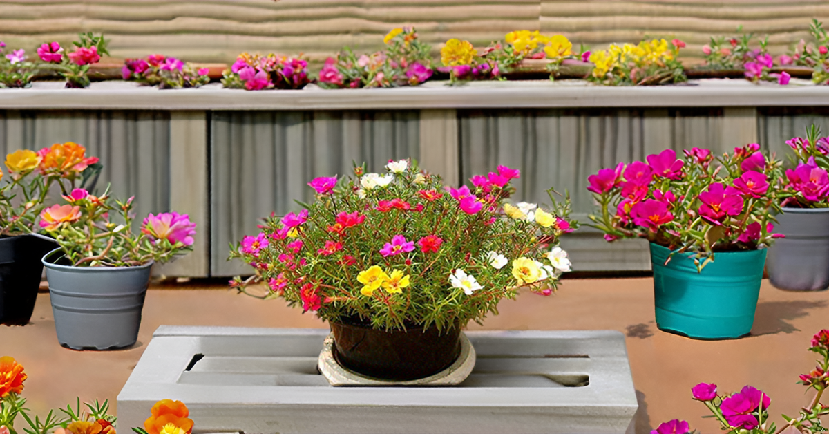 Moss Rose (Portulaca) Mix Color Flower Seeds – Drought-Tolerant Blooms for Sunny Spaces SRI SAI FORESTRY