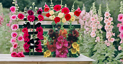 Hollyhock Flower Seeds – Mixed Color Blooms for Your Home Garden, Terrace & Balcony SRI SAI FORESTRY