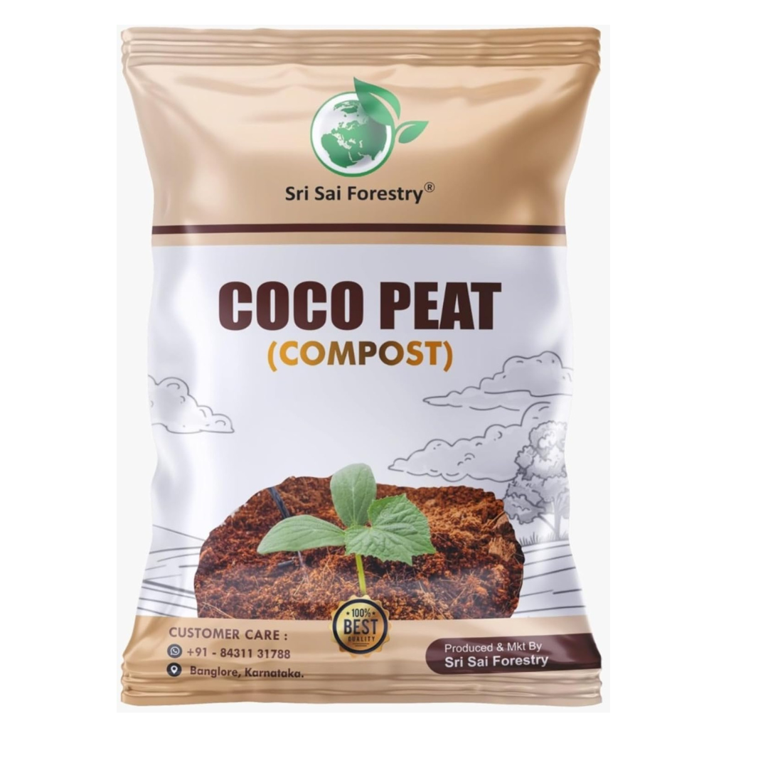 Cocopeat Growing Medium Ready-to-Use Potting Mix for Seedlings & Potted Plants SRI SAI FORESTRY
