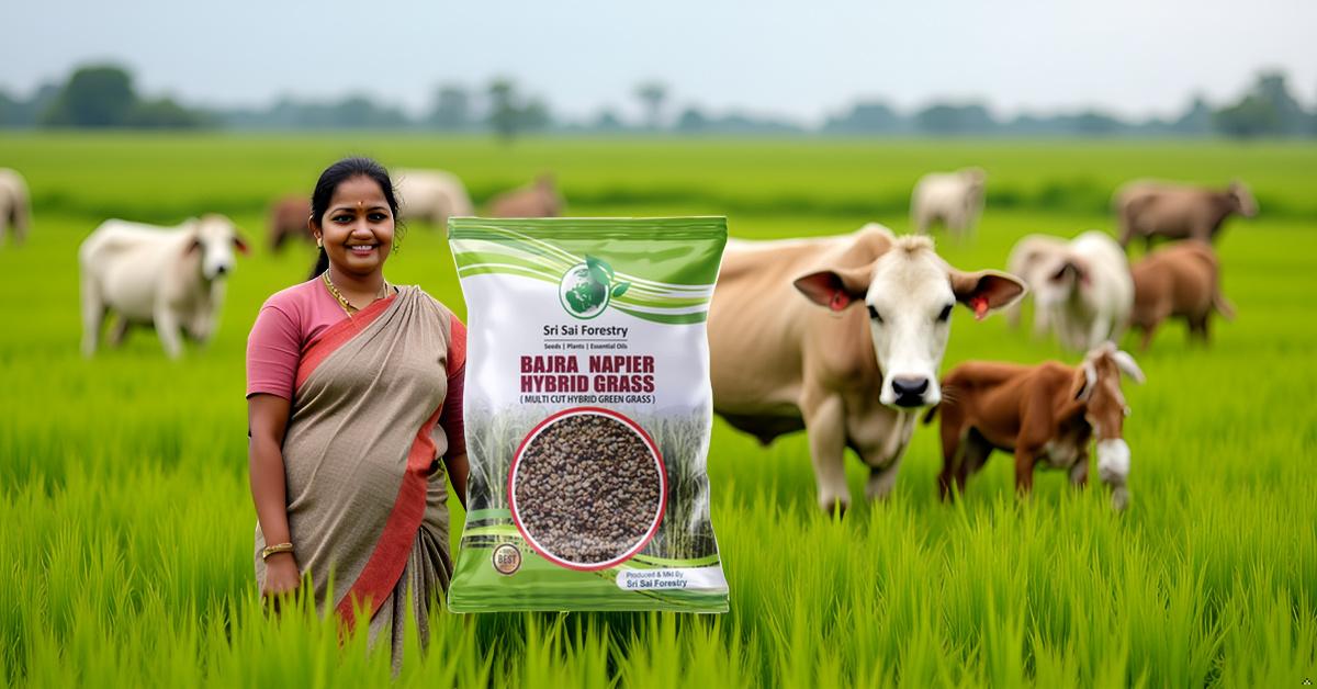Bajra Napier Hybrid Grass Seeds | Multi Cut Grass Seed SRI SAI FORESTRY