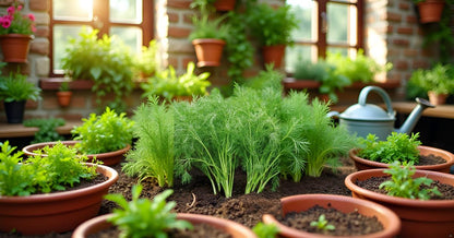 Dill Seeds for Planting, Soya Saag | Dill Leaves | Shepu Shepuchi Bhaji Sabakki Leaf Vegetable Seed for Home Kitchen Terrace Balcony Garden SRI SAI FORESTRY