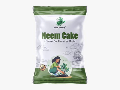 Neem Cake Powder for Plants – Organic Soil Enhancer, Natural Pest Control, Rich in Nitrogen, Phosphorus & Potassium for Healthier Growth – Neem Cake Fertilizer SRI SAI FORESTRY