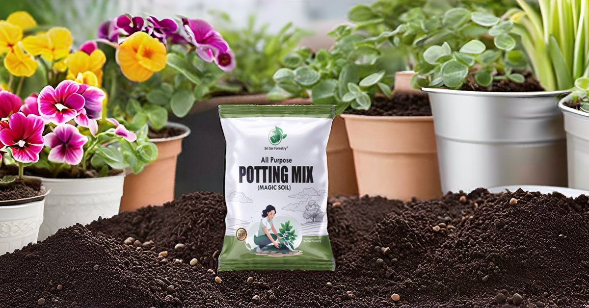 vermicompost potting mix Organic Potting Soil Mix for Plants Home Garden| Ready to use Potting – SRI SAI FORESTRY